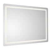 Seneca Frameless LED Lighting Mirror Medium By Kuzco Side View