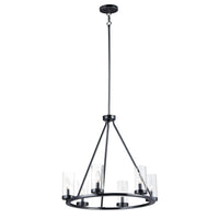 Sentinel Chandelier Black by Maxim Lighting