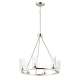 Sentinel Chandelier Satin Nickel by Maxim Lighting