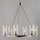 Sentinel Chandelier Satin Nickel by Maxim Lighting