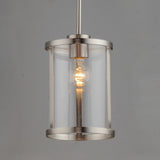 Sentinel Mini Pendant Satin Nickel by Maxim Lighting