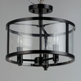 Sentinel Semi-Flush Mount Black by Maxim Lighting