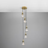 Seoul 5 Light IP65 - Satin Brass