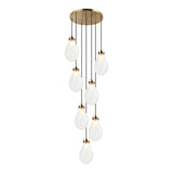 Seranna Chandelier 7 Light Aged Gold Brass