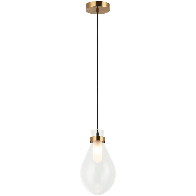 Seranna Pendant Light Small Aged Gold Brass By Matteo