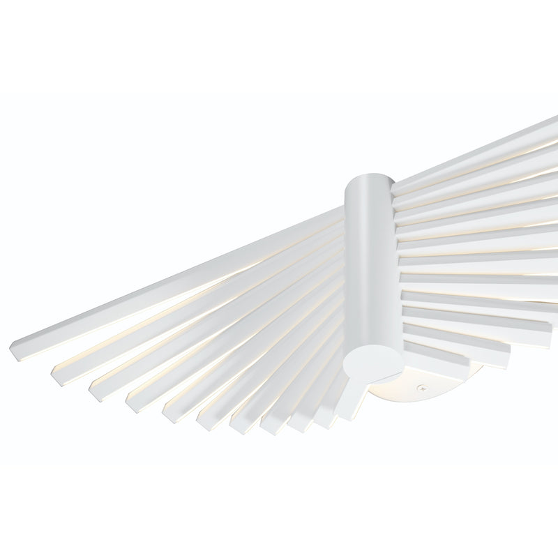 Seraph LED Wall Sconce White By Eurofase Detailed View