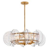 Seraphina Medium Drum Chandelier - Distressed Brass - by Fredrick Ramond