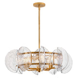 Seraphina Medium Drum Chandelier - Distressed Brass - by Fredrick Ramond