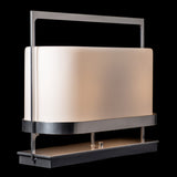 Serenity Table Lamp detail in Sterling, by Hubbardton Forge
