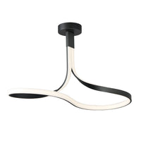 Serpentine LED Semi-Flush Mount by ET2