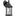 Sevier Down Outdoor Wall Lantern — 12.5 Inch, Black with Clear Glass