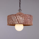 Seville Ceramic Pendant - Antique Brass