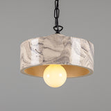 Seville Ceramic Pendant - Matt Black