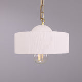 Seville Ceramic Pendant - Polished Brass