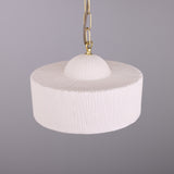 Seville Ceramic Pendant - Polished Brass