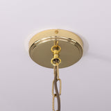 Seville Ceramic Pendant - Polished Brass