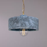 Seville Ceramic Pendant - Satin Brass