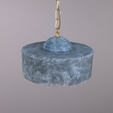 Seville Ceramic Pendant - Satin Brass
