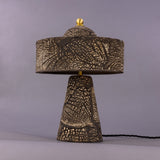 Seville Ceramic Table Lamp - Satin Brass