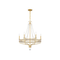 Seville Chandelier 28'' Aged Brass