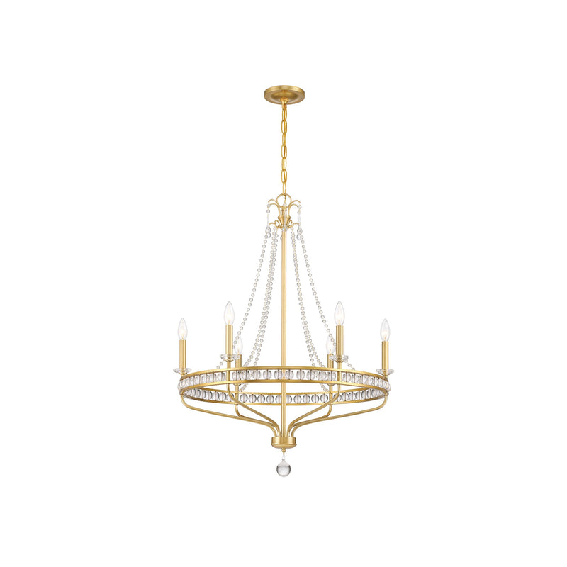Seville Chandelier 28'' Aged Brass