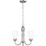 Seville Chandelier — 17 Inch, Brushed Nickel