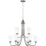 Seville Chandelier — 28.88 Inch, Brushed Nickel