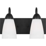 Seville Vanity Light — 21.5 Inch, Midnight Black