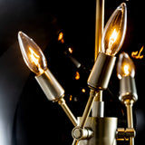 Sfera 6-Light Pendant detail in Modern Brass, by Hubbardton Forge