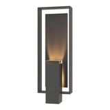 Shadow Box Outdoor Wall Light Large in Coastal Natural Iron, Slate by Hubbardton Forge