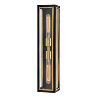 Shaw Large Two Light Sconce - Black - by Hinkley