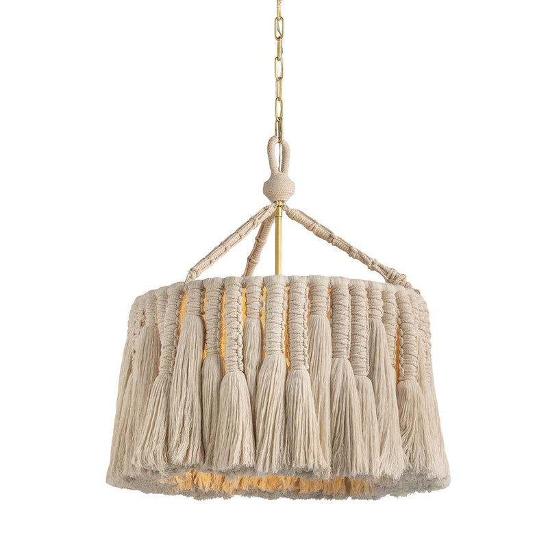 Shayla Chandelier - Aged Brass