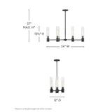 Shea Small Linear Chandelier