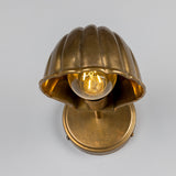 Shell Wall Light - Antique Brass