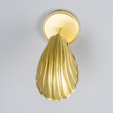 Shell Wall Light - Satin Brass