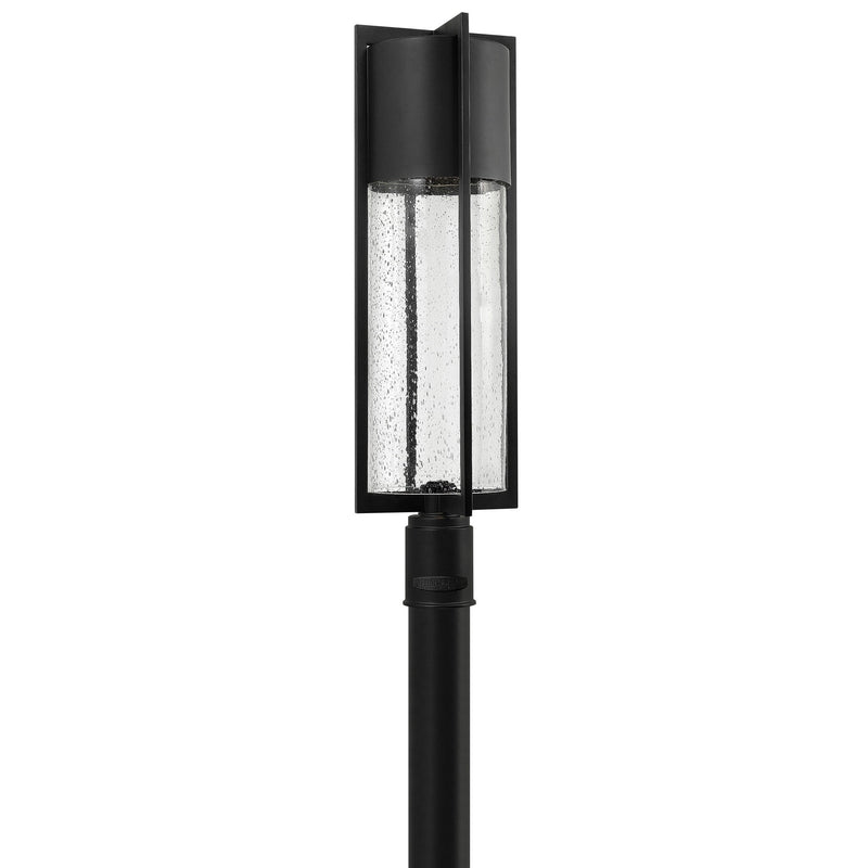 Shelter Large Post Mount Lantern - Black - by Hinkley