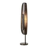 Shield Floor Lamp Medium, shown in Dark Smoke, Dark Smoke, by Hubbardton Forge