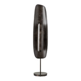 Shield Floor Lamp Medium, shown in Dark Smoke, Dark Smoke, by Hubbardton Forge