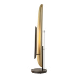 Shield Floor Lamp Short, shown in Oil Rubbed Bronze, Modern Brass, by Hubbardton Forge