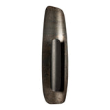 Shield Wall Sconce Large, shown in Black, Clear Steel, by Hubbardton Forge