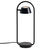 Shiny Black Olo Ring Table Lamp by Seed Design