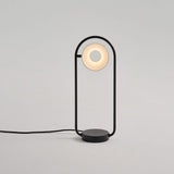 Shiny Black Olo Ring Table Lamp by Seed Design