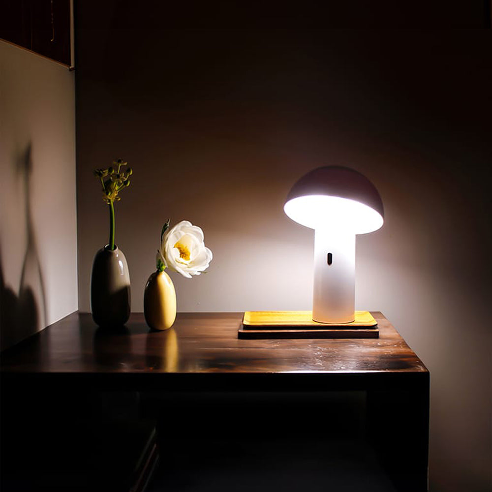 Shitake Portable Table Lamp By New Garden