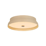Shore Flush Mount - 16 inch - Patina Brass with Cream Gesso by Troy Lighting