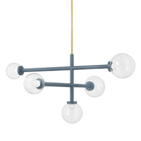 Sia Chandelier - Aged Brass
