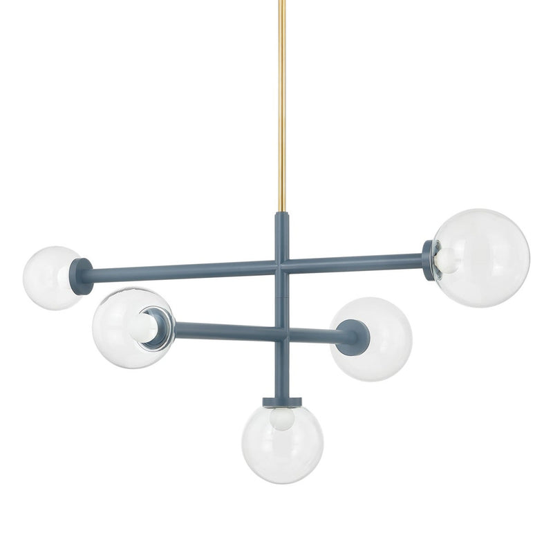 Sia Chandelier - Aged Brass