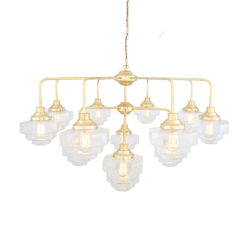 Siena Tier Chandelier - Polished Brass