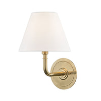 Signature No.1 Wall Sconce - Aged Brass by Hudson Valley