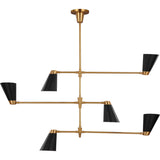 Signoret Chandelier — 30 1/2", Burnished Brass