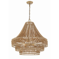 Silas Chandelier 26.75" Burnished Silver